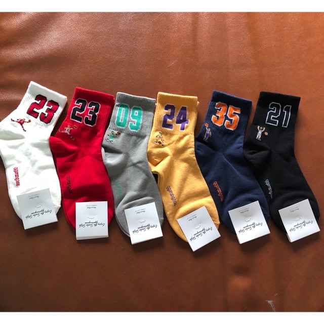 Korean Socks - Numbers Basketball Socks - Iconic Socks | Shopee Philippines