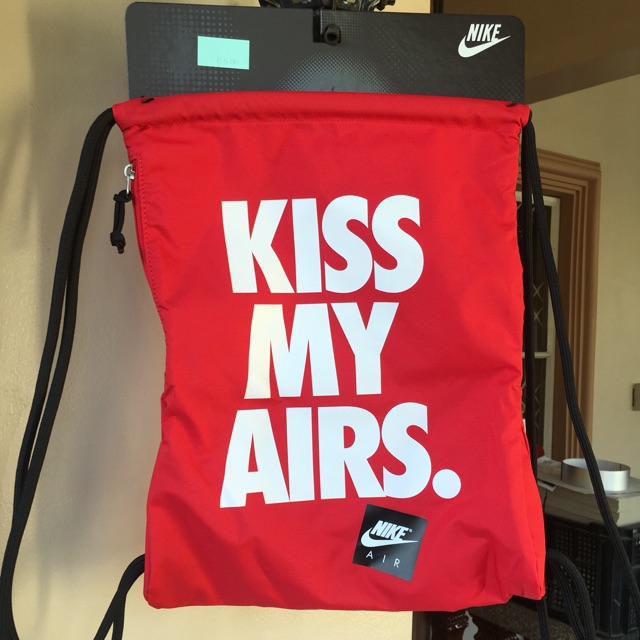 nike kiss my airs bag