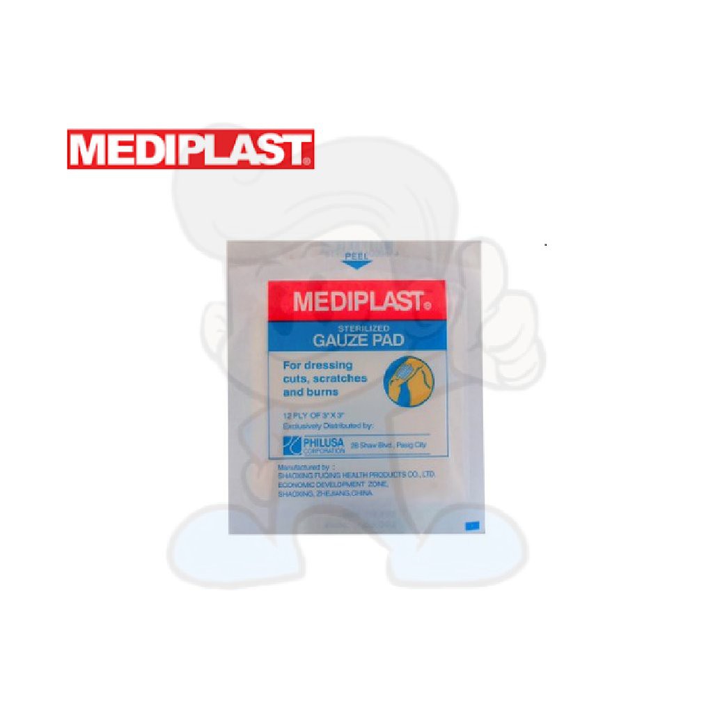 Mediplast Sterilized Gauze Pads 4 x 4, 100 pcs Shopee Philippines