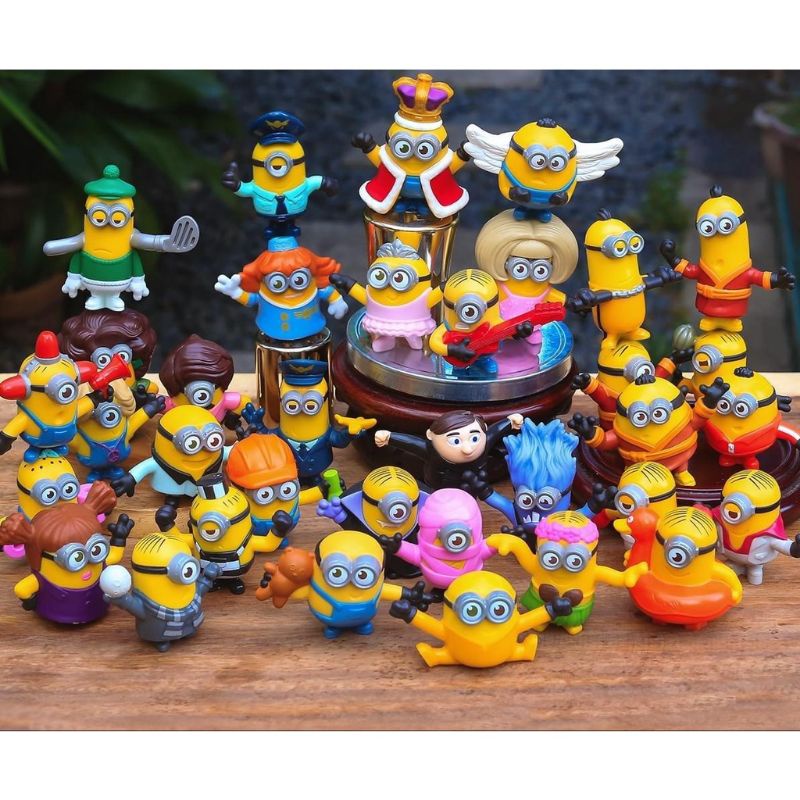 Mcdo Happy Meal Toy Minions The Rise Of The Gru Minion Gold Regular Minions Waves 1 2 Shopee Philippines