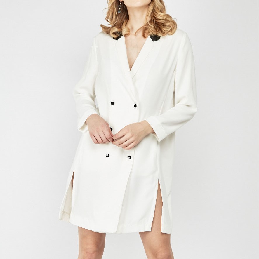 topshop white tuxedo dress