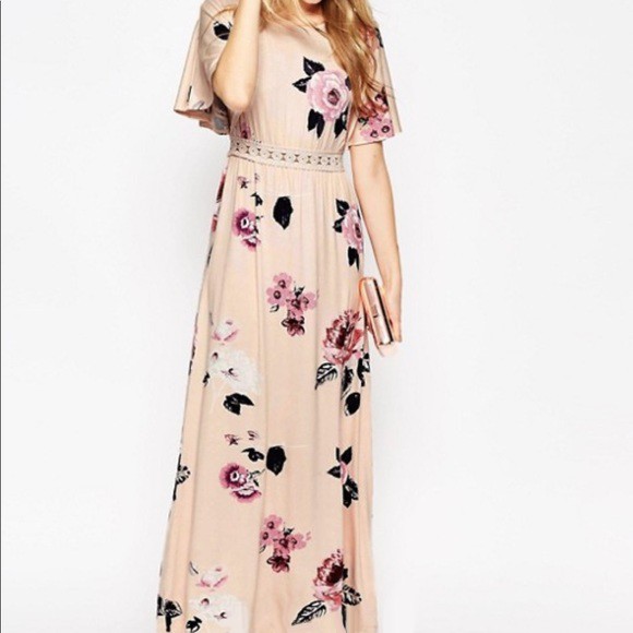 floral maxi dress shopee