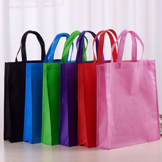 20 Pcs Handle Eco Bag 4 Size Shopping Tote Bag Eco Friendly Non-woven Loop Handbag Storage Packaging