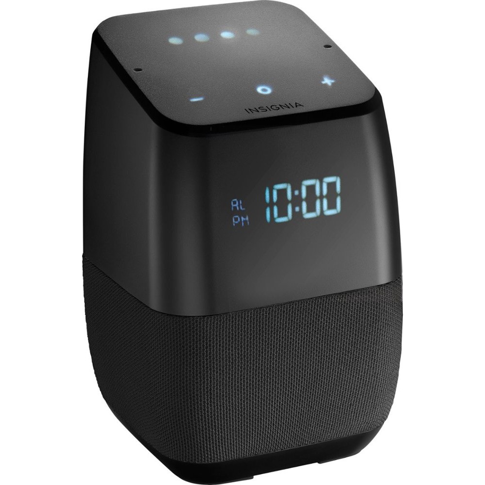 insignia voice smart bluetooth speaker and alarm clock