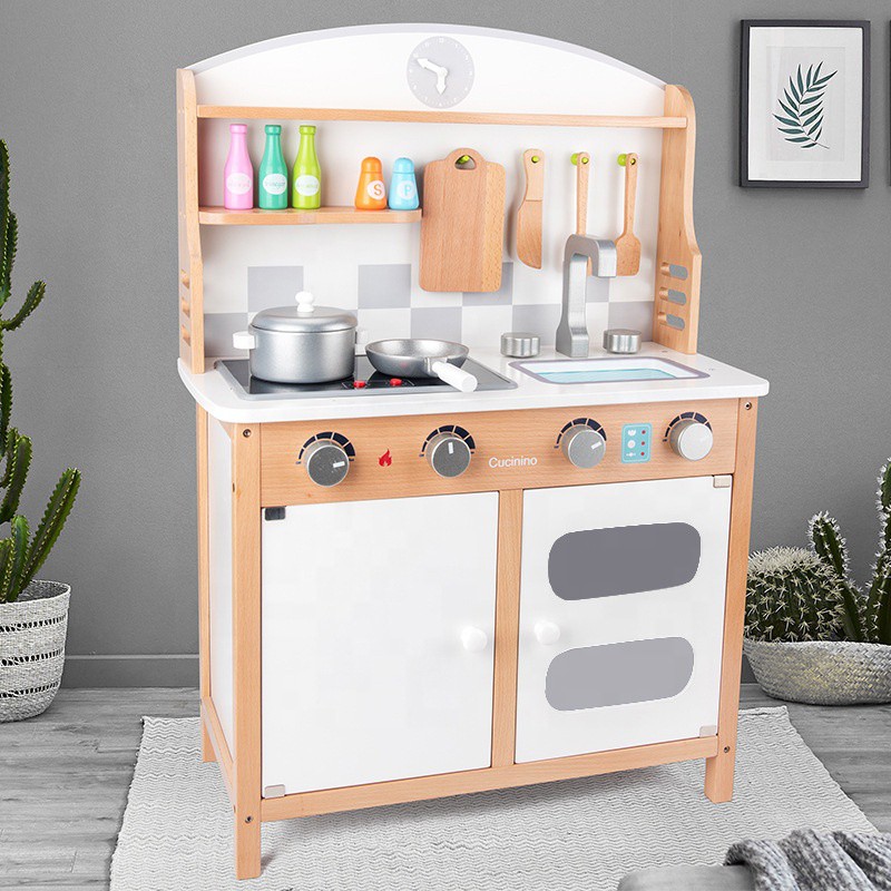 wooden play kitchen