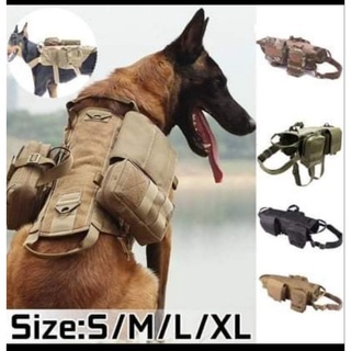 DOG TACTICAL VEST WITH POCKETS FOR LARGE SIZE ONLY! #1