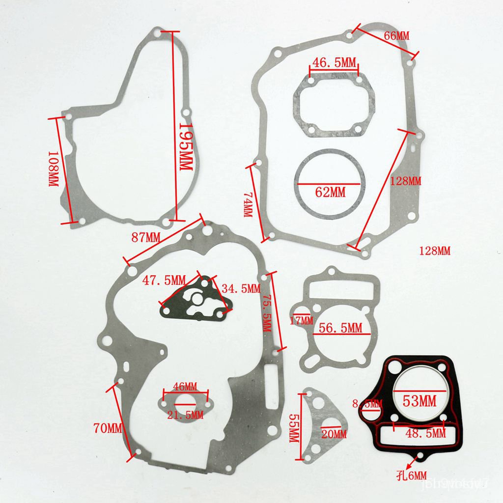 110CC 125CC Motorcycle Engine Head Cylinder Gasket Dirt Bike Cylinder