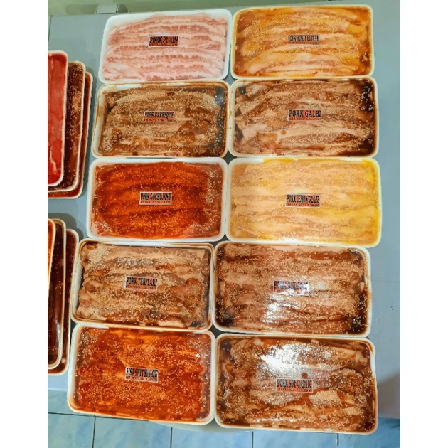 ReadyToCook Korean Pork Samgyupsal Marinated Meats presyo ₱160