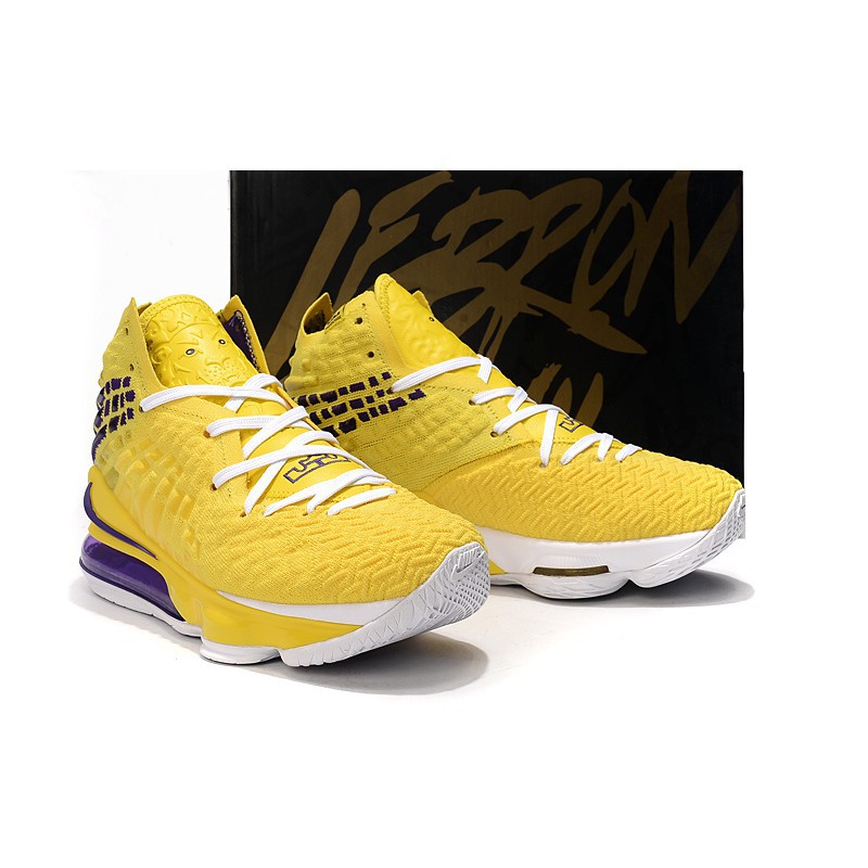 yellow lebron shoes