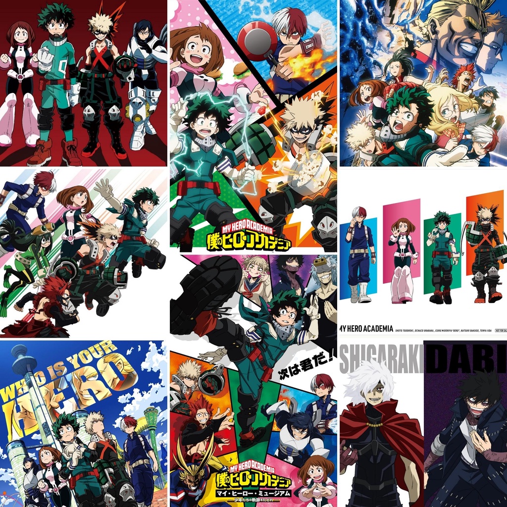 My Hero Academia Manga Anime Poster A4 Size | Shopee Philippines