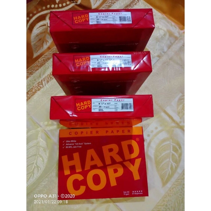HARD COPY COPIER PAPER Shopee Philippines