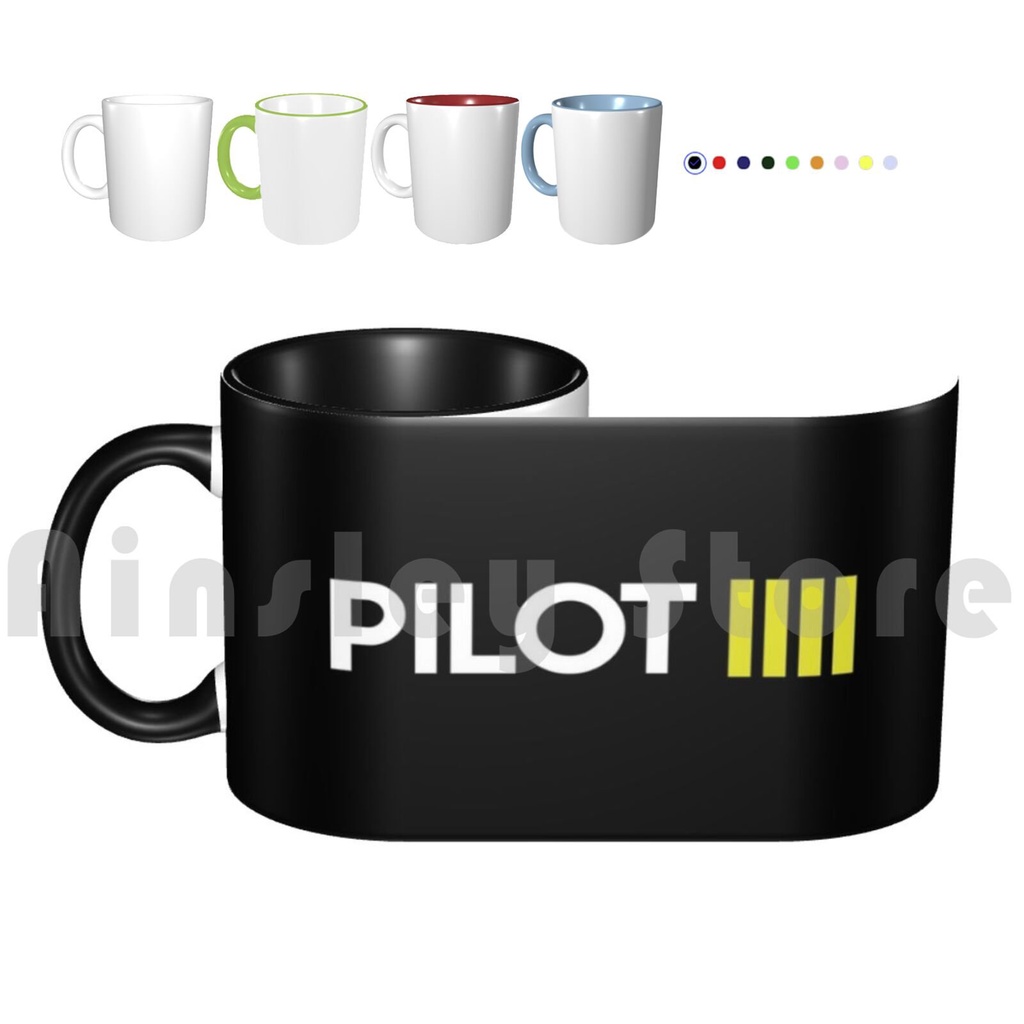 Pilot Mugs Coffee Cups Ceramic Mugs Pilot Cabin Crew Aviation Captain