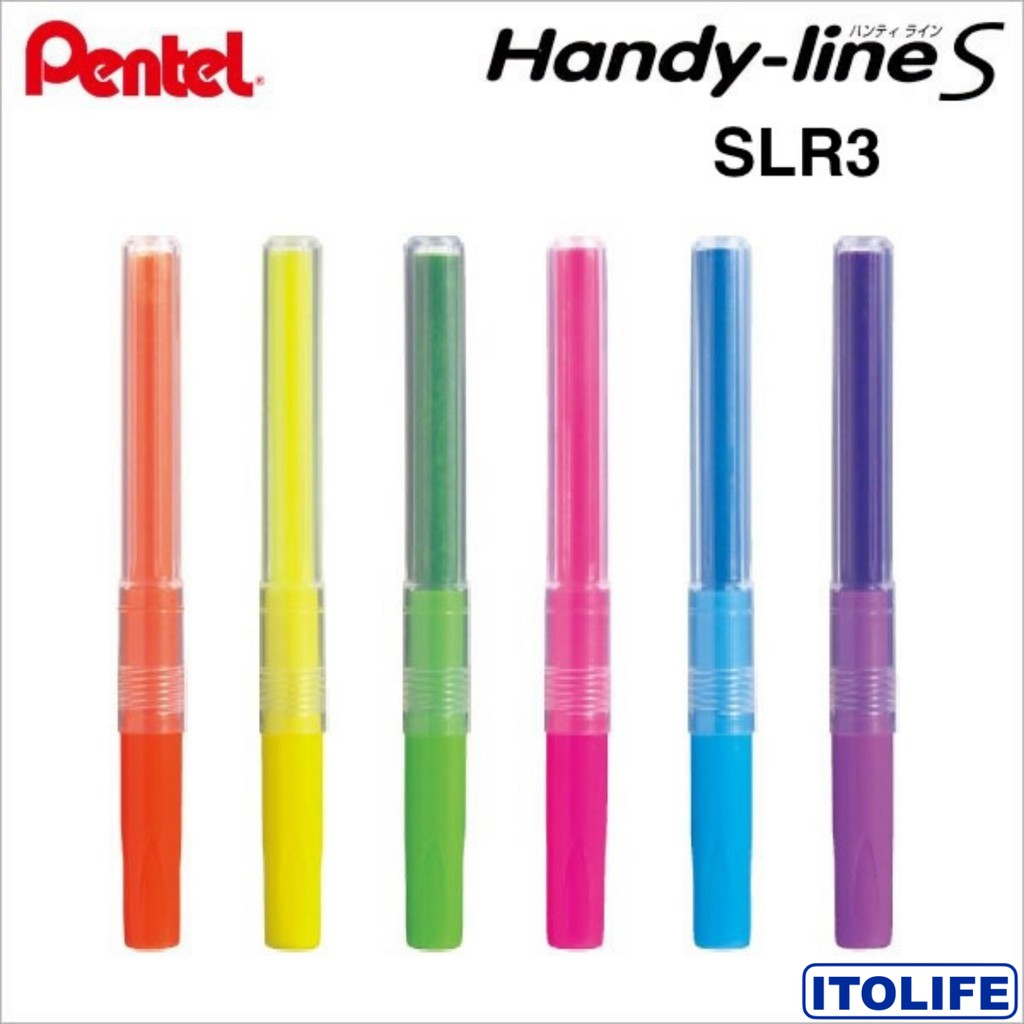 Surligneur - PENTEL - SXS15-K-3 - Rétractable - Rechargeable