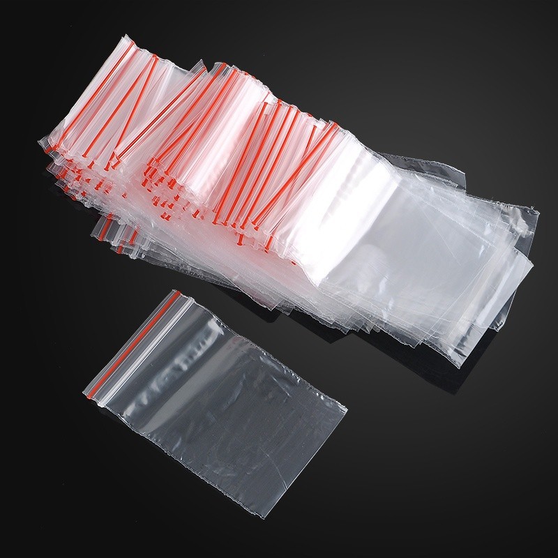 100Pcs Mini Transparent Food Hermetic Bag Plastic Gift Bags Valve Bags ...