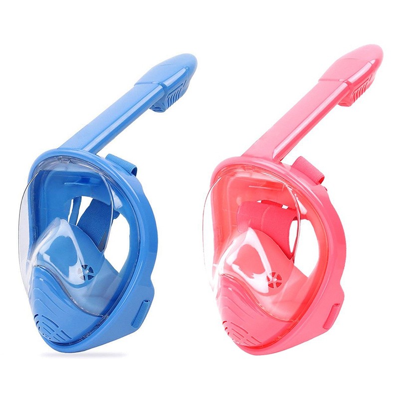 Full Face Snorkel Mask,Panoramic View Snorkel Mask,Pink XS | Shopee ...