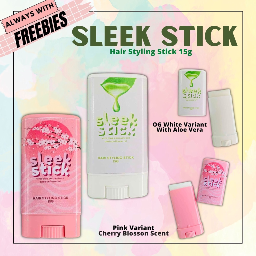 Original Sleek Stick for Hair Styling Stick 15g w/ Aloe Vera Extract