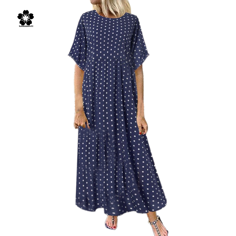 blue casual summer dress