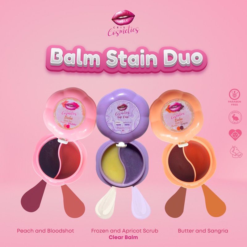 Cris Cosmetics Balm Stain Duo with FREEBIES Shopee Philippines