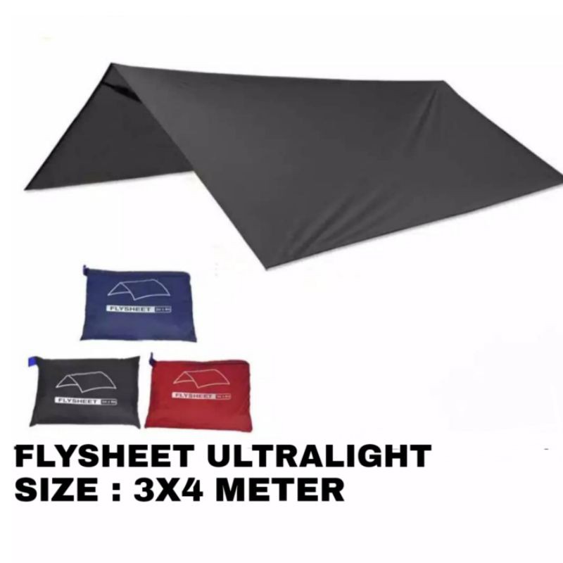 Fly sheet tent size 3m x 4m - flysheet 3x4 m - coat tent waterproof ...