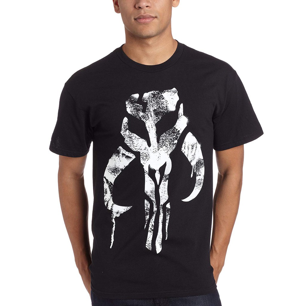 Star Wars Boba Fett Mandalorian Armor Emblem Men S T Shirt Shopee Philippines