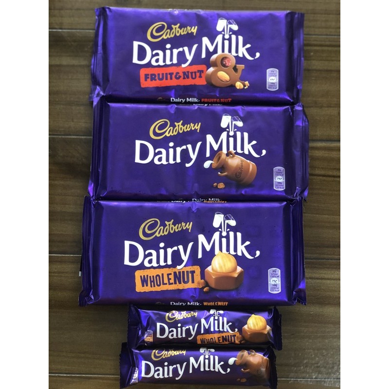 Cadbury Dairy Milk 45grams / 200 grams | Shopee Philippines