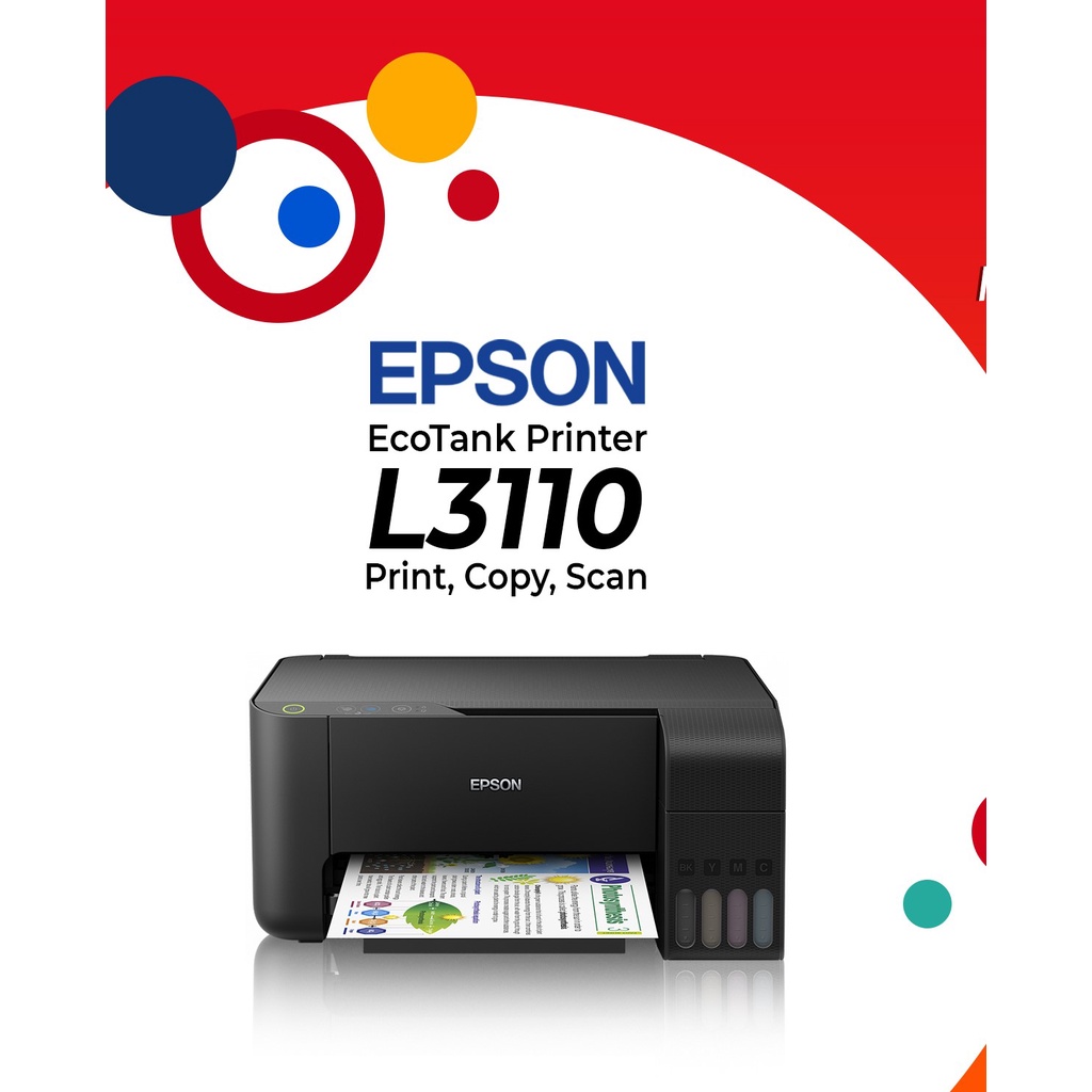 Epson EcoTank L3110 All-in-One Ink Tank Printer | Shopee Philippines