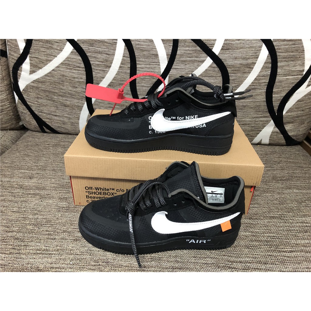 off white x nike air force black