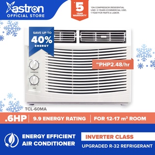 Astron Inverter Class .6 HP Aircon (window-type air conditioner-TCL60-MA) (Formerly Pensonic Aircon)
