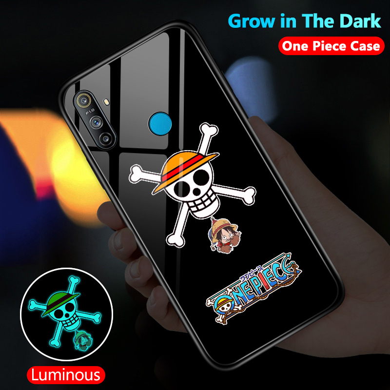 Luminous Glass Casing Realme C15 C12 C11 Narzo 30a C3 C3i Anime One Piece Luffy Phone Case Cartoon Protective Cover Back Cases For Hard Shopee Philippines