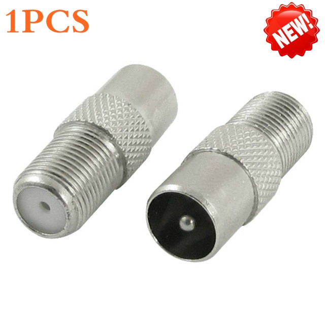 1pcs Rf Connector Mytv Tv Ariel Antenna Sliver Tone Pal Female To F Male Tv Coaxial Aerial Connector Adapter For 1080p Hdtv Indoor Outdoor Antenna Shopee Philippines