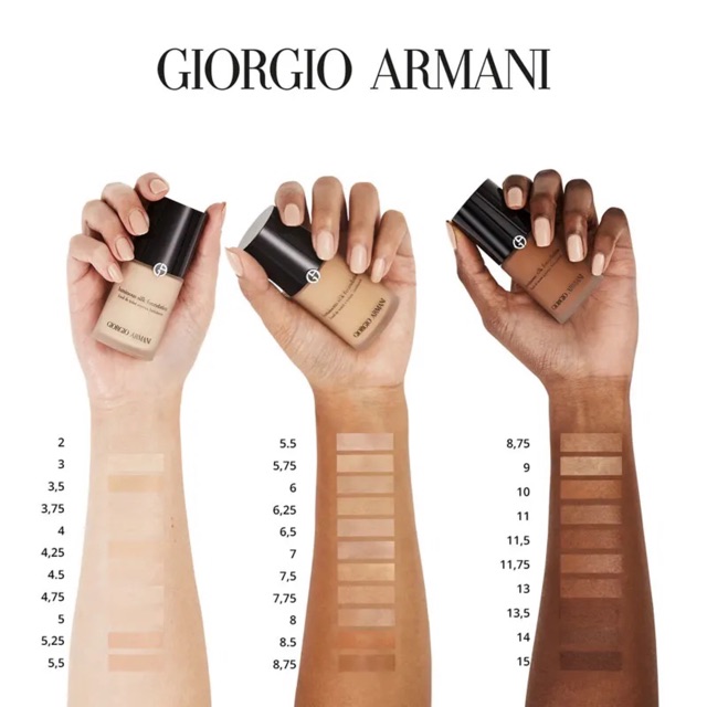 armani luminous silk foundation tester