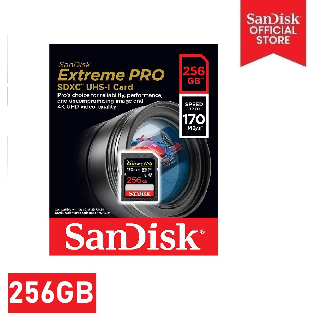 Sandisk SDSDXXY-256G-GN4IN 256GB Extreme Pro SD Card | Shopee Philippines