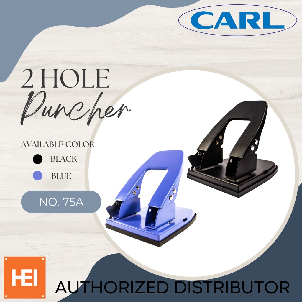 CARL 2Hole Paper Puncher 75A Heavy Duty ( Random Color ) Shopee