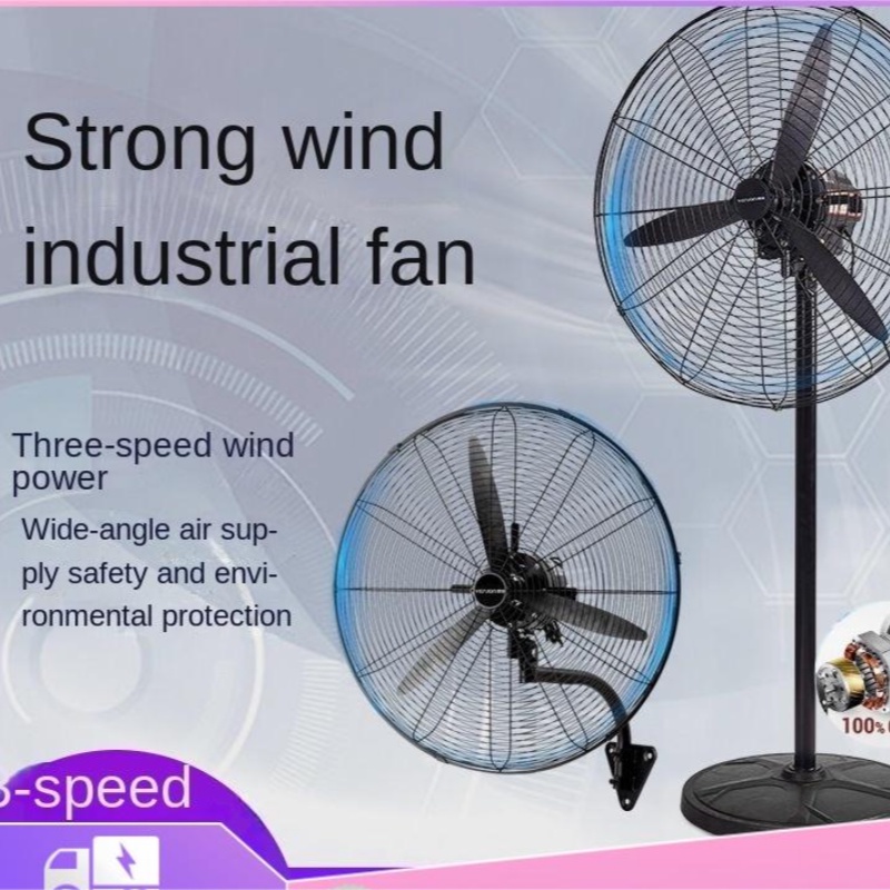 Heavy Duty Industrial Stand Fan 30" Industrial Floor Fan Pure Copper