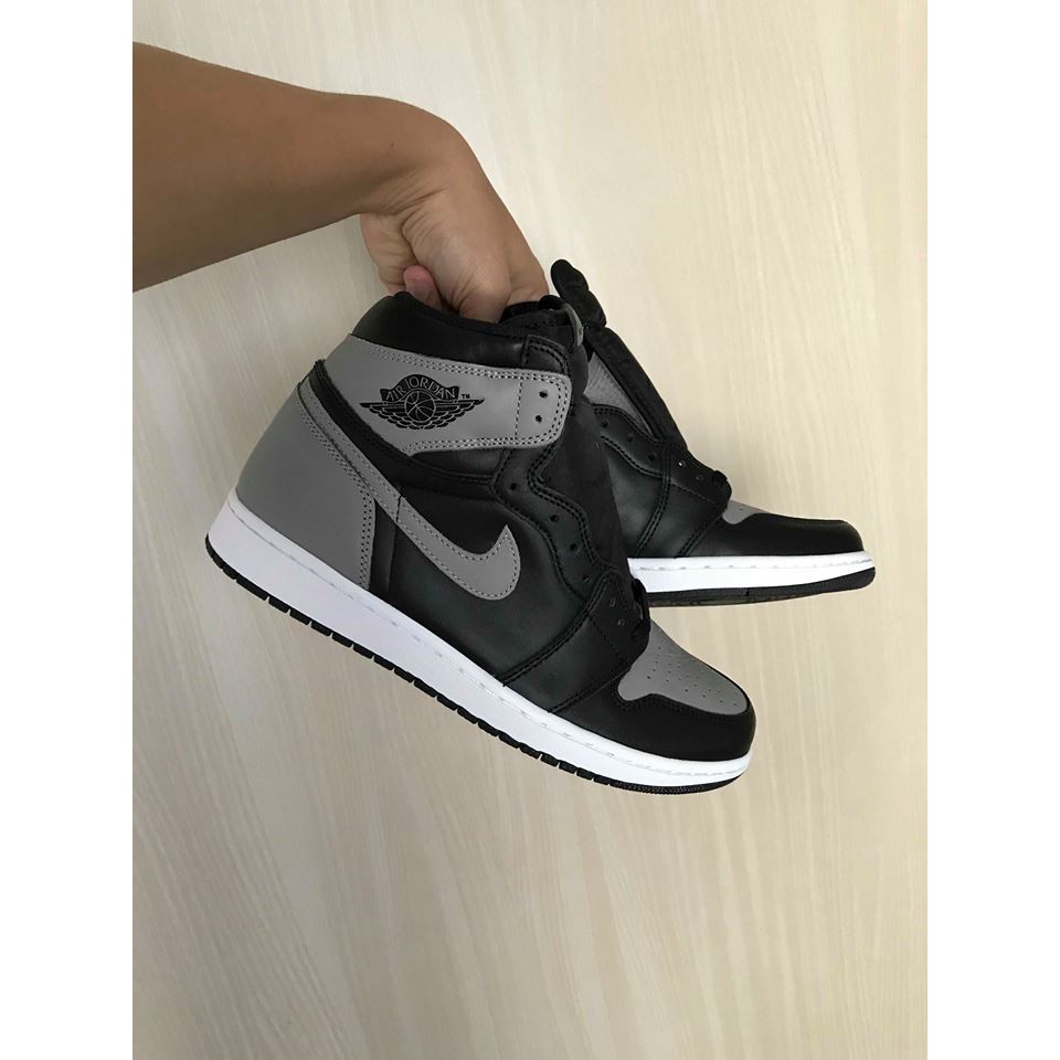 jordan 1 shadow grey laces