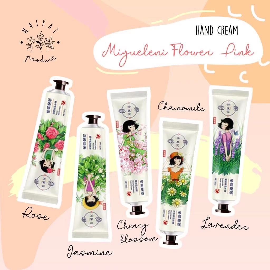 Miyueleni Flower Pink Hand Cream nourishing dry skin moisturizing soft ...
