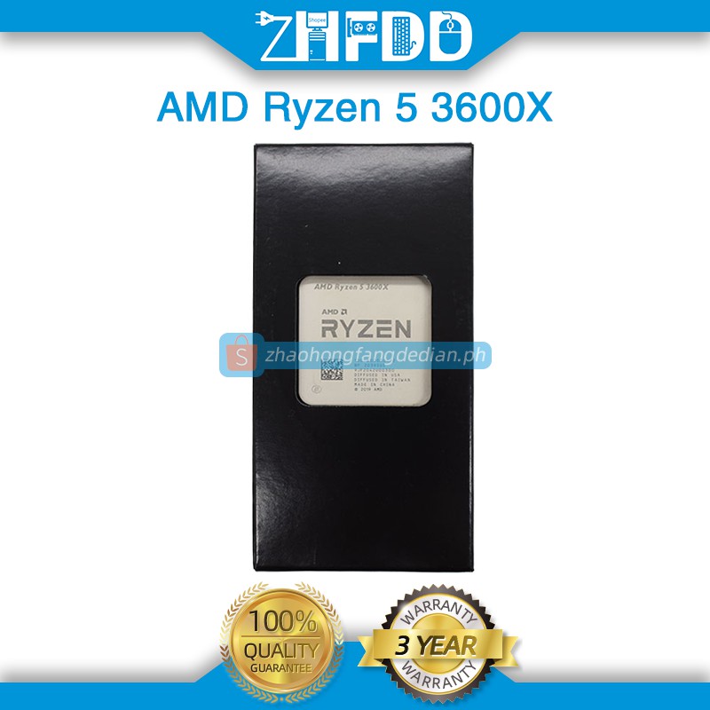 Brand New Amd Ryzen 5 3600x R5 3600x 3 8ghz Six Core Twelve Thread Cpu Processor 7nm 95w L3 32m Socket Am4 Shopee Philippines