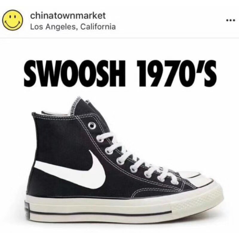 chuck taylor with nike swoosh