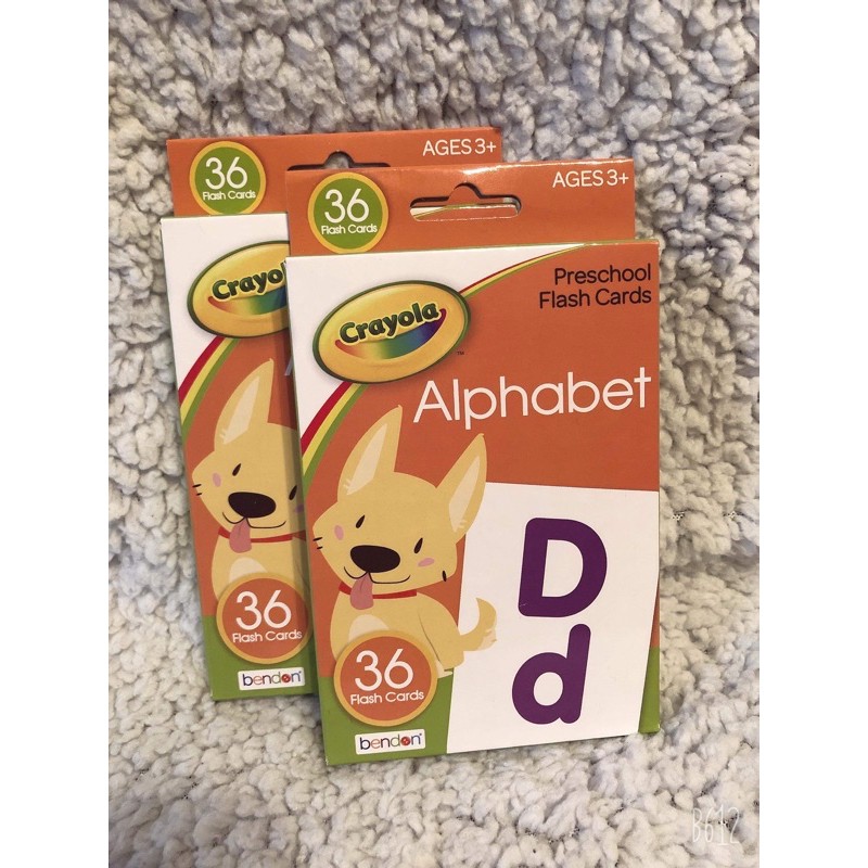 Original Crayola Alphabet Preschool Flash Card Shopee Philippines