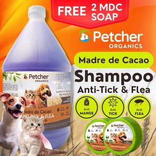 Petcher Organics Madre De Cacao Anti Tick And Flea Shampoo for Dog & Cat All Breeds