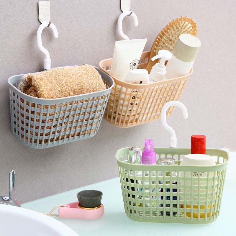 Plastic Drain Hanging Basket Bathroom Wall Hanging Storage Shopee Philippines