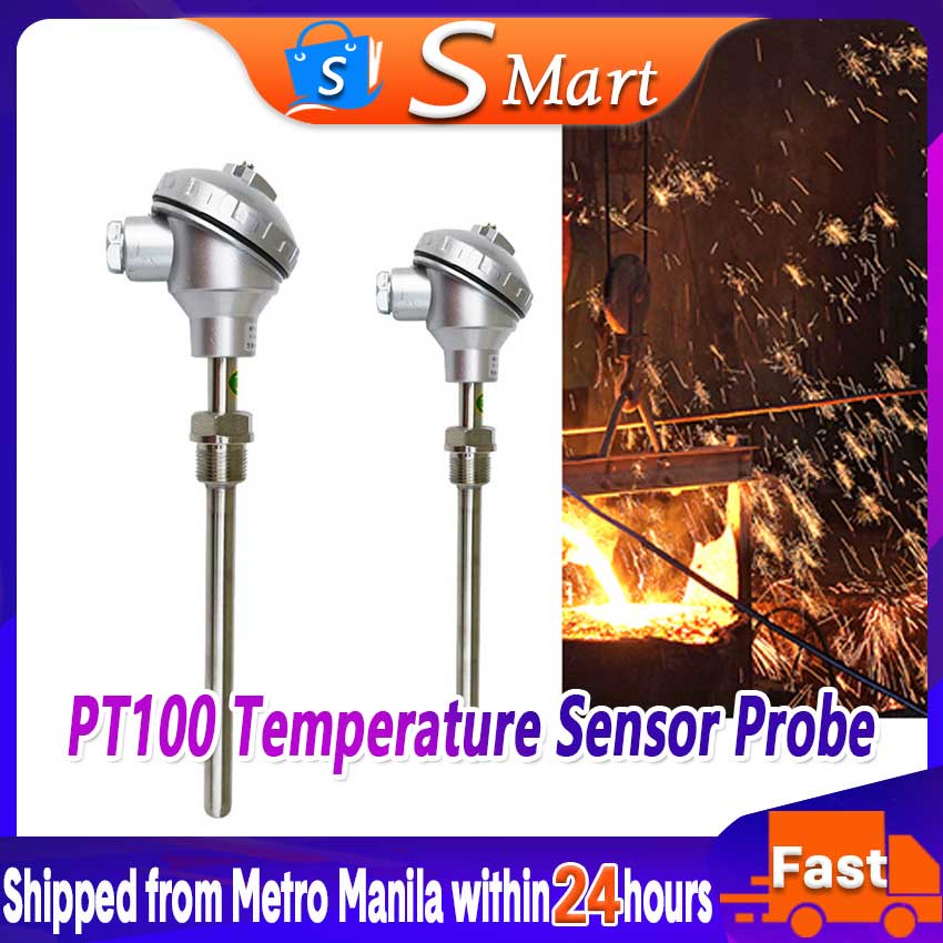 Stainless Steel RTD PT100 Temperature Sensors 4" Probe with 1/2" NPT