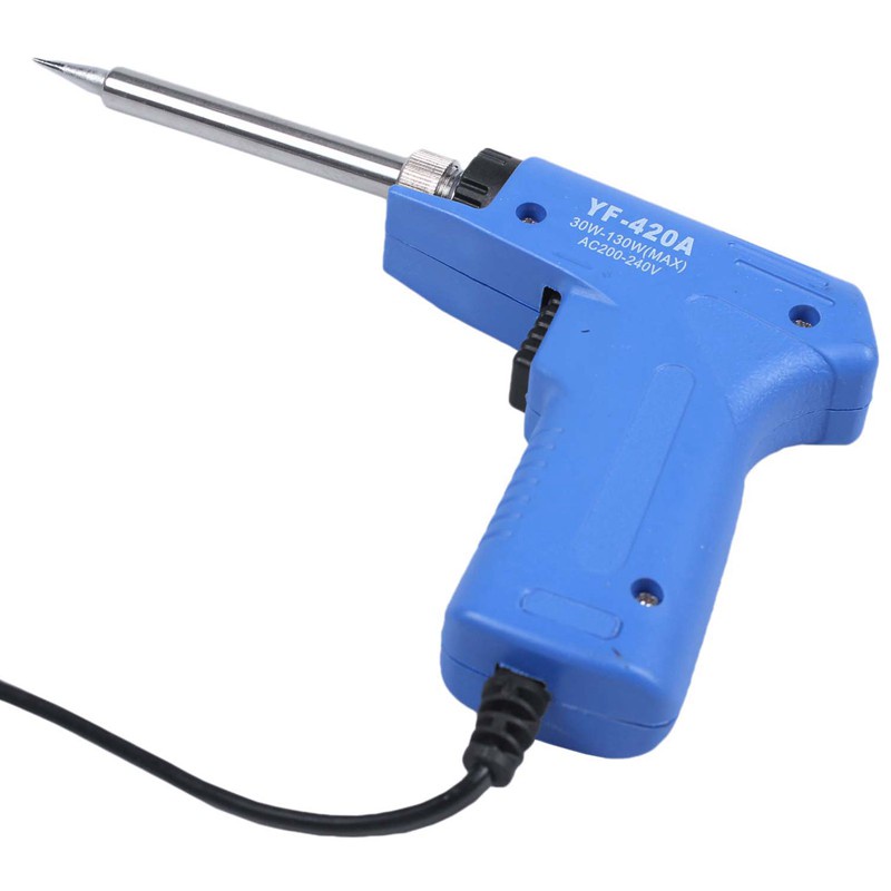 220V 30W-130W Professional Stainless Dual Power Quick Heat-Up Adjustable Welding Electric Soldering Iron Tool Us Plug
