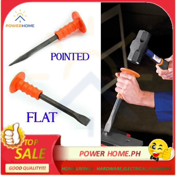 HEAVY DUTY SINSIL COLD CHISEL FOR CONCRETE FLAT / POINTED Shopee