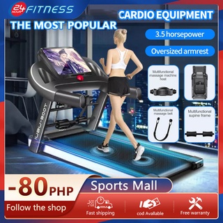 3.5HP home treadmill, 10.1 inches high-definition color screen treadmill, 59CM treadmill, Bluetooth