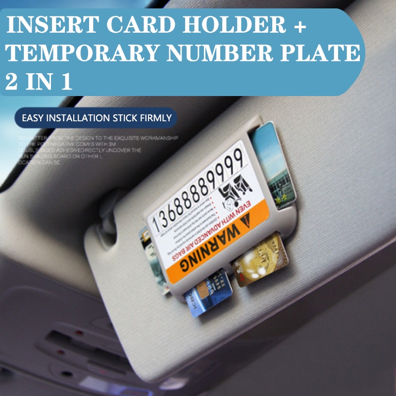 Car Sun Visor Card Holder Car Accessories Card Storage Car Card Slot