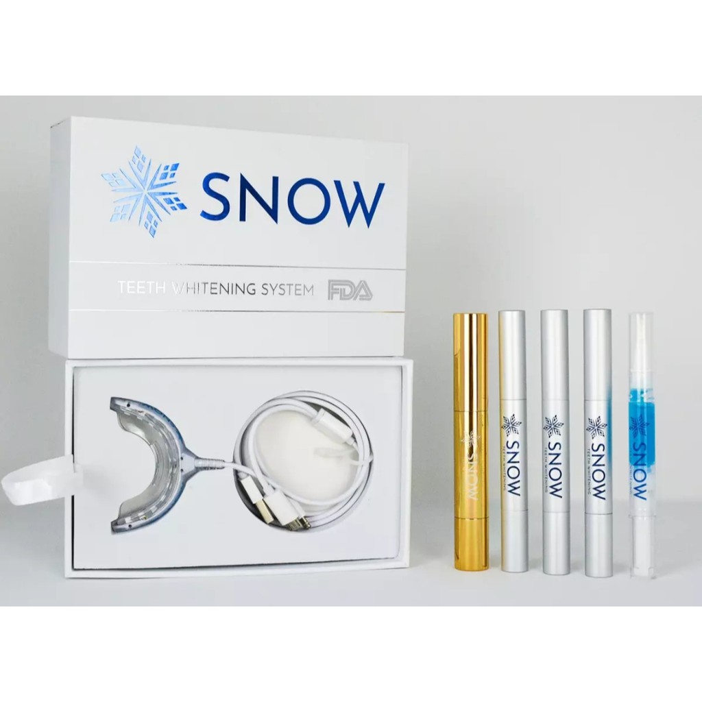 SNOW® TEETH WHITENING ATHOME SYSTEM [ALLINONE KIT] with Maximum