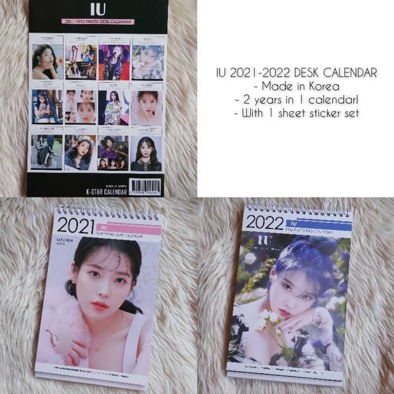 Iu 2021-2022 Desk Calendar - Made In Korea - 2 Years In 1 Calendar | Shopee Philippines