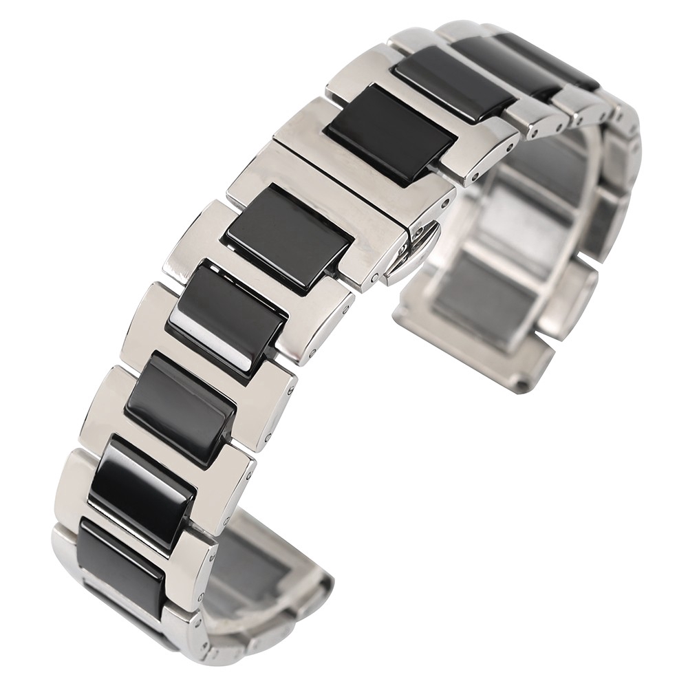 18mm solid stainless steel watch bracelet