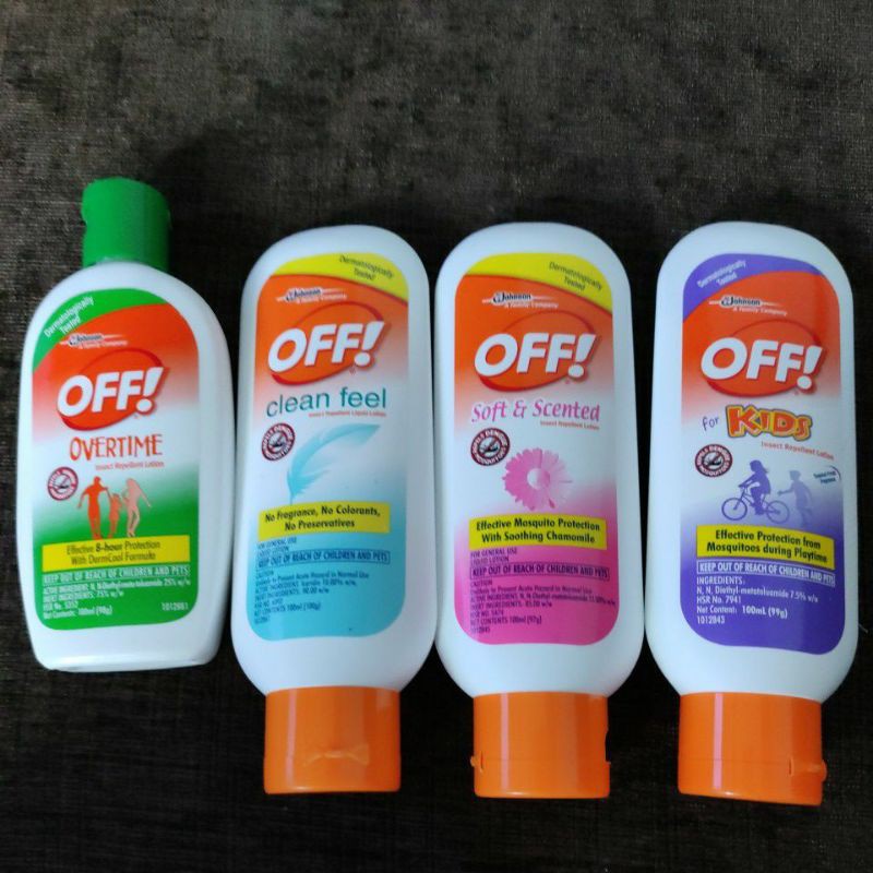 OFF Lotion For Kids, Clean Feel & Overtime 100ml Shopee Philippines